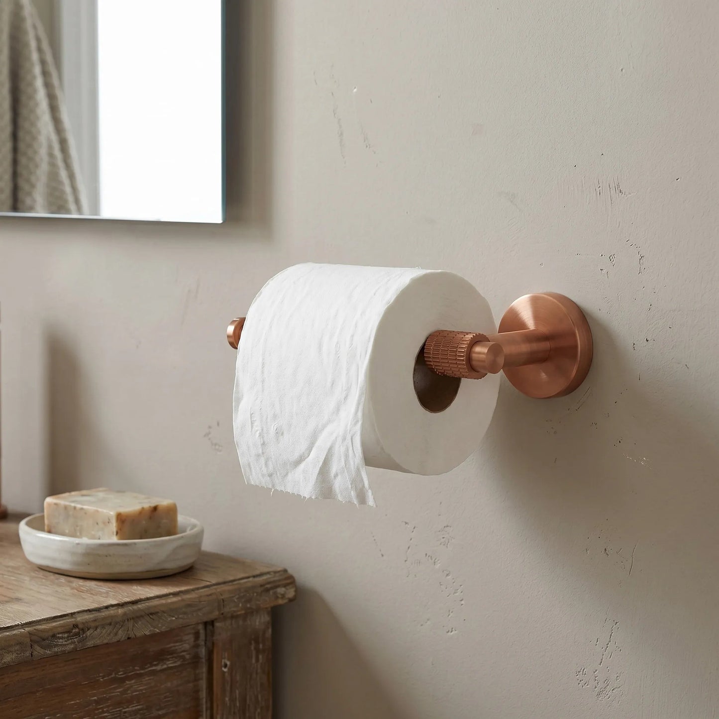 Halter für Toilettenpapier 29105 Rivo Brush Copper  1