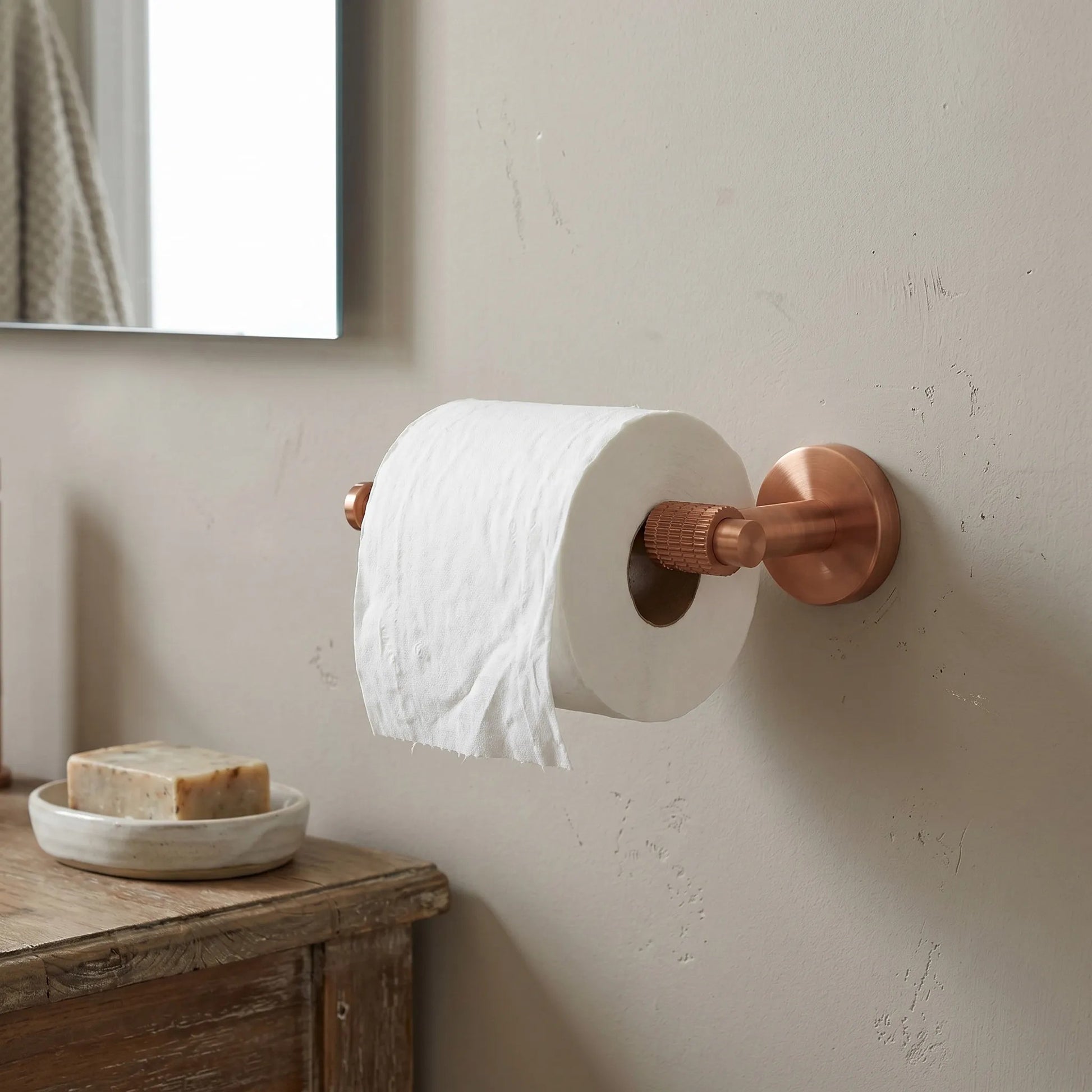 Halter für Toilettenpapier 29105 Rivo Brush Copper  1