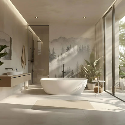 Freistehende Acrylbadewanne ROMA  170 Gebürstete Gold Stöpselabdeckung 1