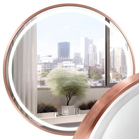 Spiegel LED 90cm MMJ BRUSH COPPER  1
