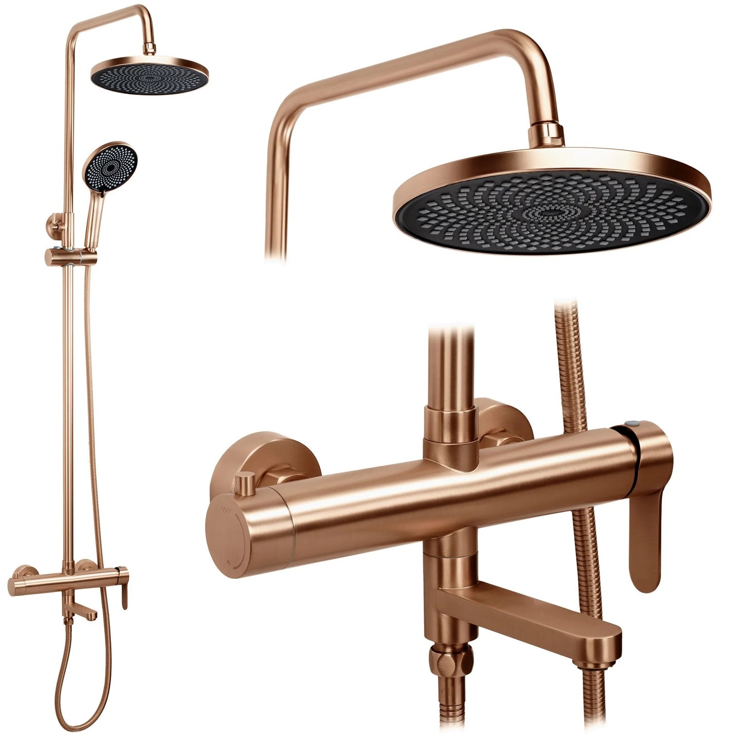 Duschset Rea Arcos brush copper  1