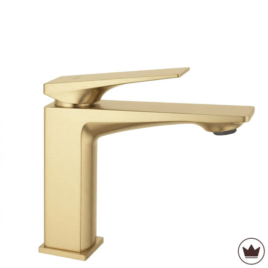 Waschbeckenarmatur PREMIUM Rea Prime Brush Gold Low  1
