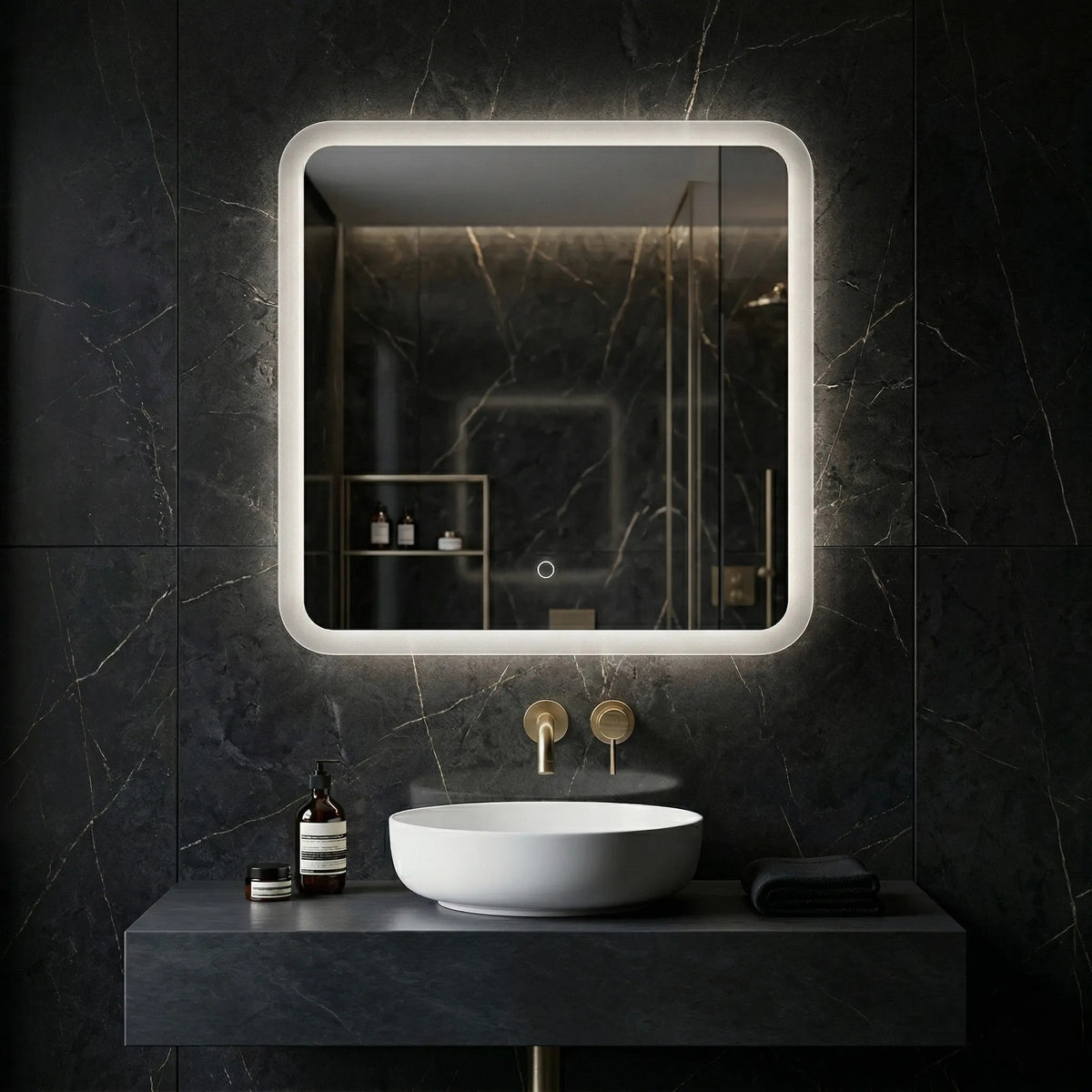 Spiegel LED 70x70cm TOP-2  1