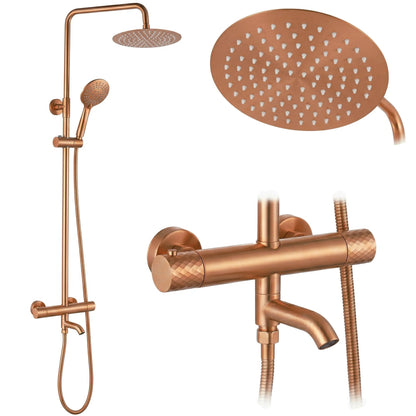 Thermostat Duschset Lungo Diamond Copper Brush  1
