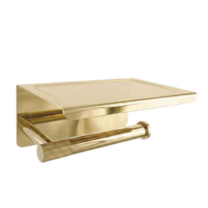 Toilettenpapierhalter mit Ablage 6613 Modern  Gold  1