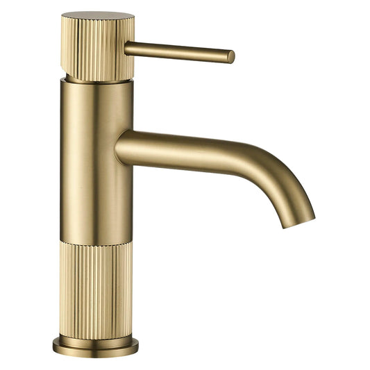 Waschbeckenarmatur Rea Lungo Stripe Brush Gold Low  1