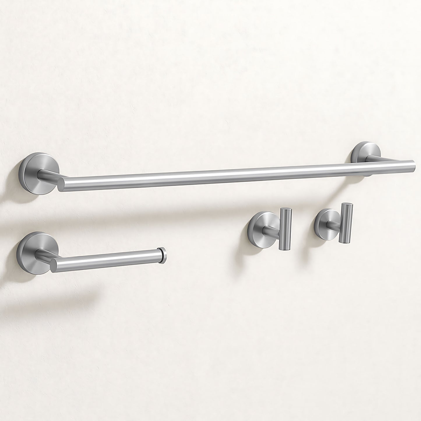Badezimmer-Accessoire-Set Ari Brush Nickel 4-teilig  1
