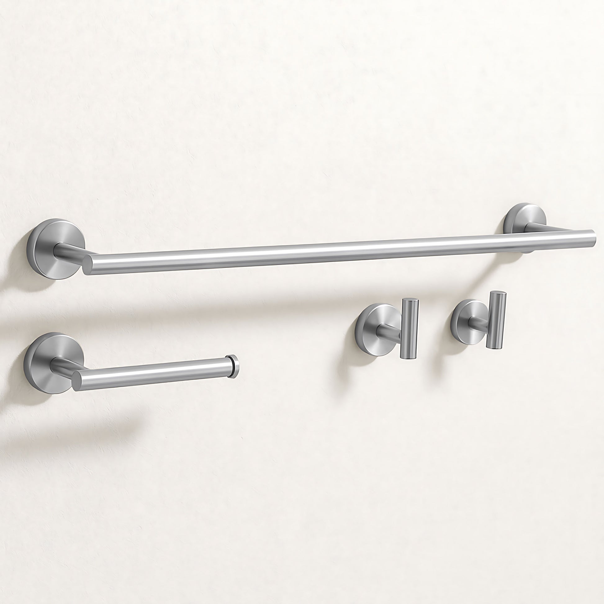 Badezimmer-Accessoire-Set Ari Brush Nickel 4-teilig  1