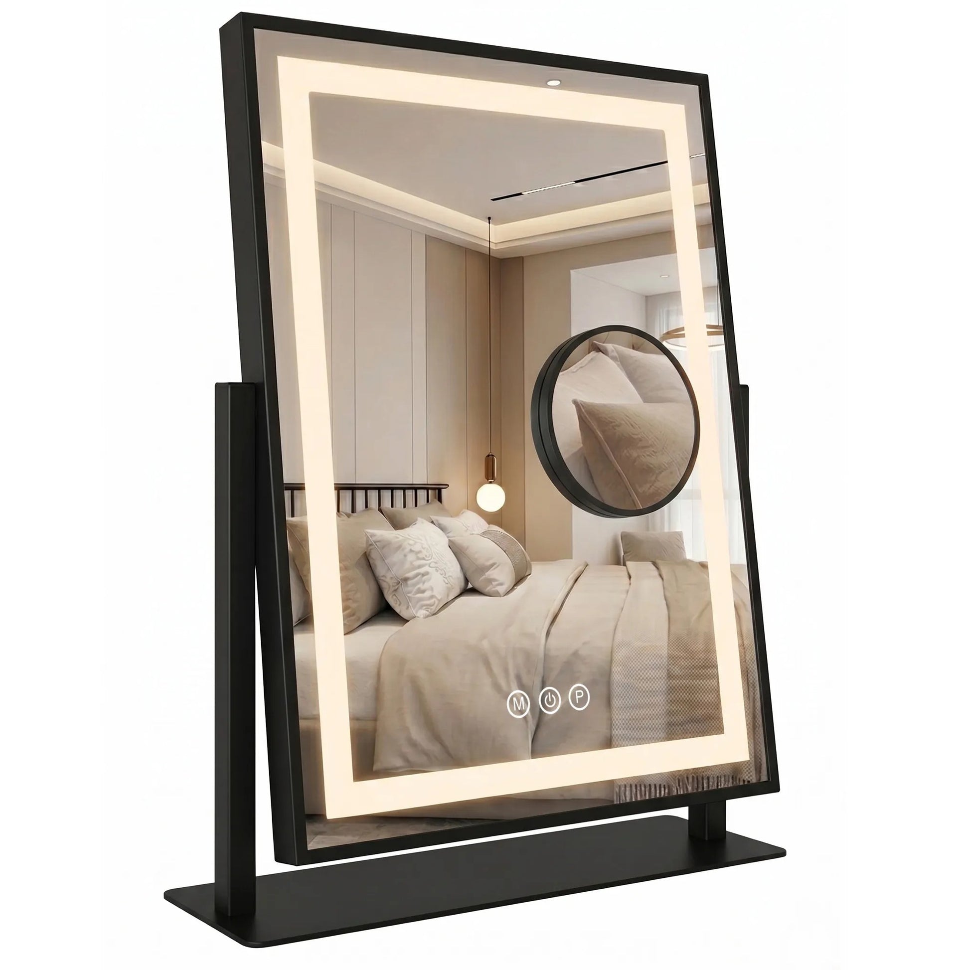 Spiegel LED LUMI Black 30x40cm  1