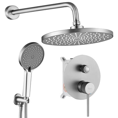 Unterputz Duschset Rea Lungo Stripe Nickel Brush + BOX  1