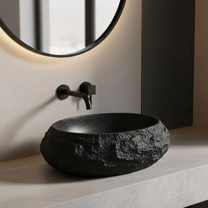 Aufsatzwaschbecken Rea Mika Black  1