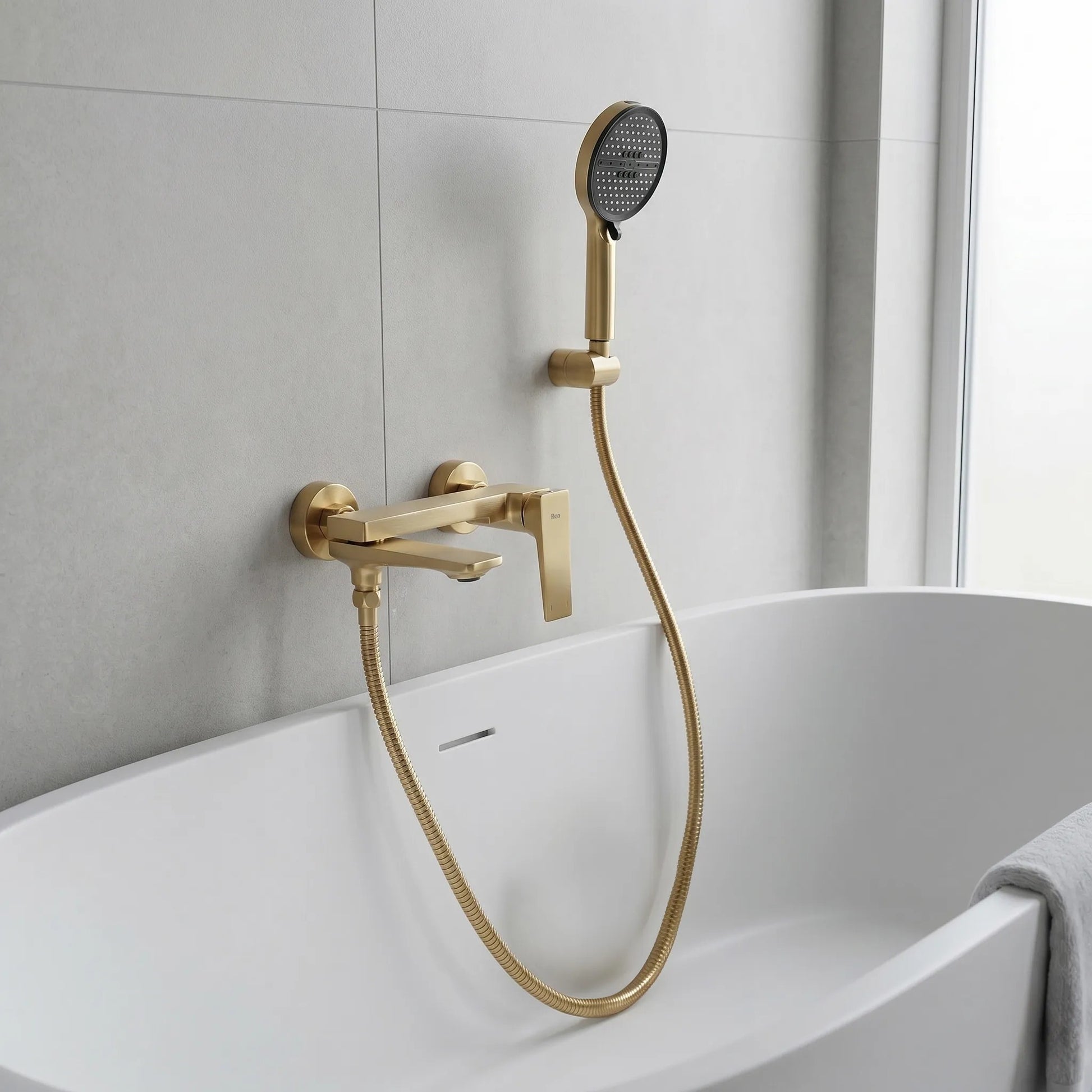 Wannenarmatur PREMIUM REA Prime Gold Brush  1