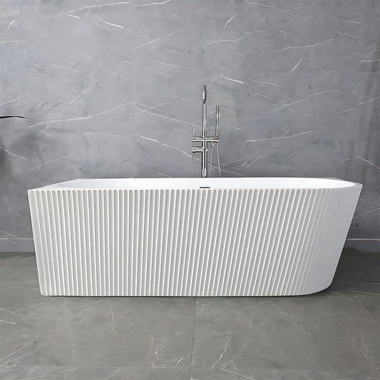 Acryl Eckbadewanne WENUS LEFT 170cm Schwarze Stöpselabdeckung 1