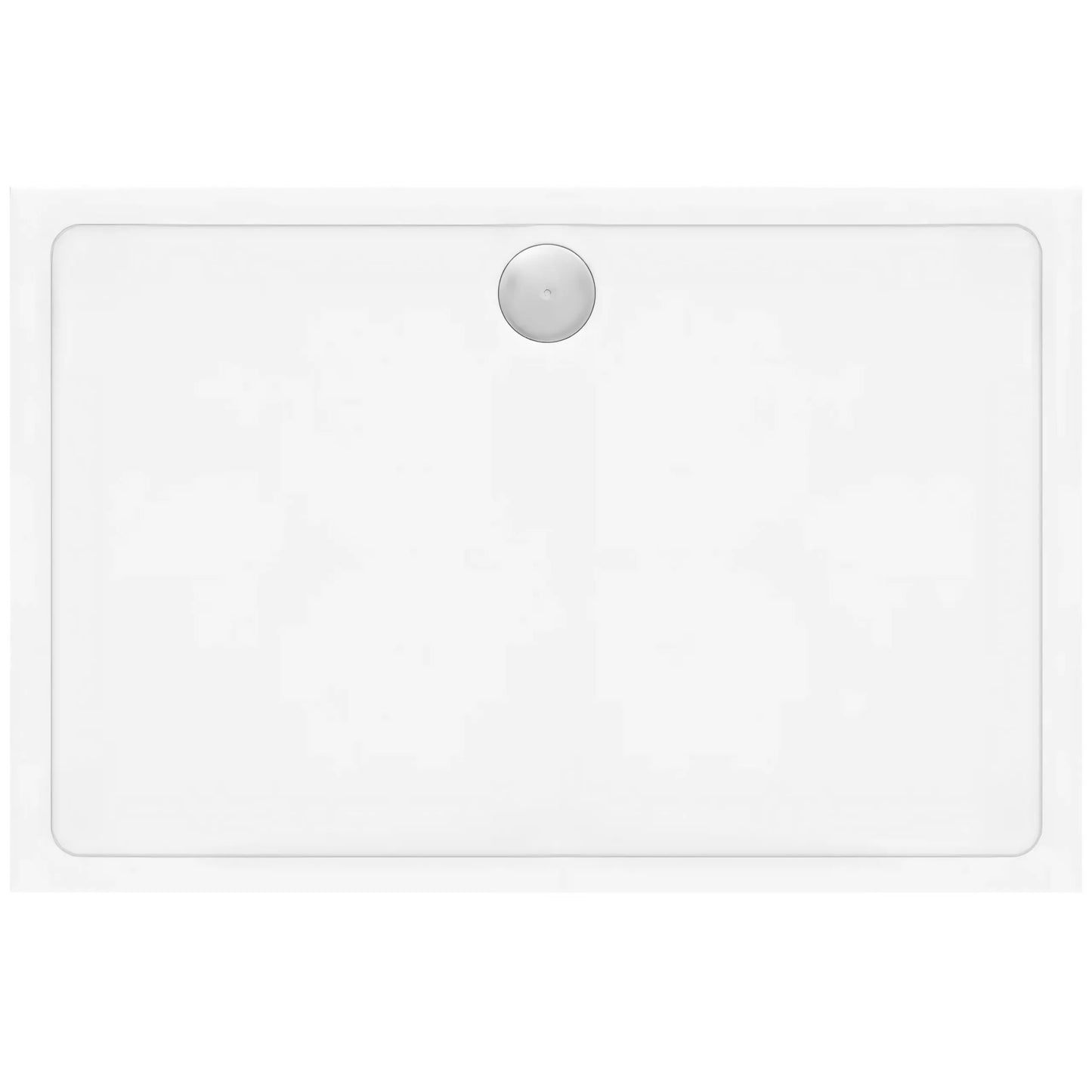 Acryl Duschwanne Rea Savoy White 80x100 Gebürstete Gold Abdeckung 1