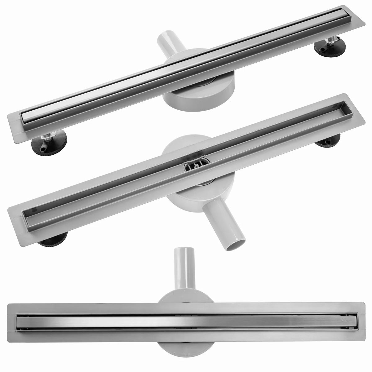 Duschrinne Rea Neo Slim Pro Nickel Brush INOX 90 1