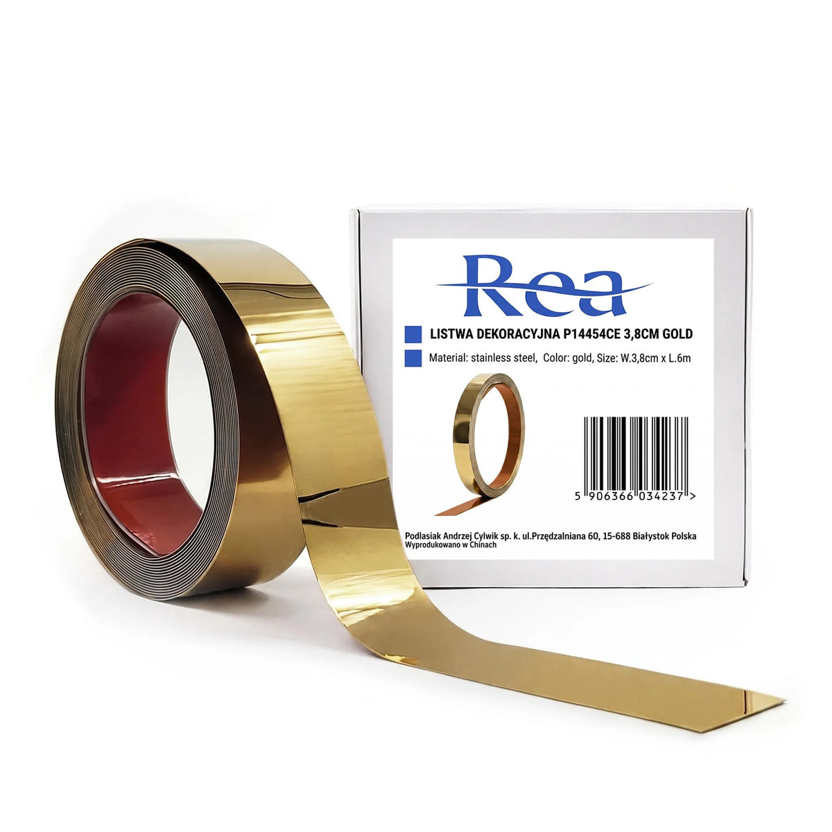 Selbstklebende Zierleiste Rea P14454CA 3,8cm Gold 1