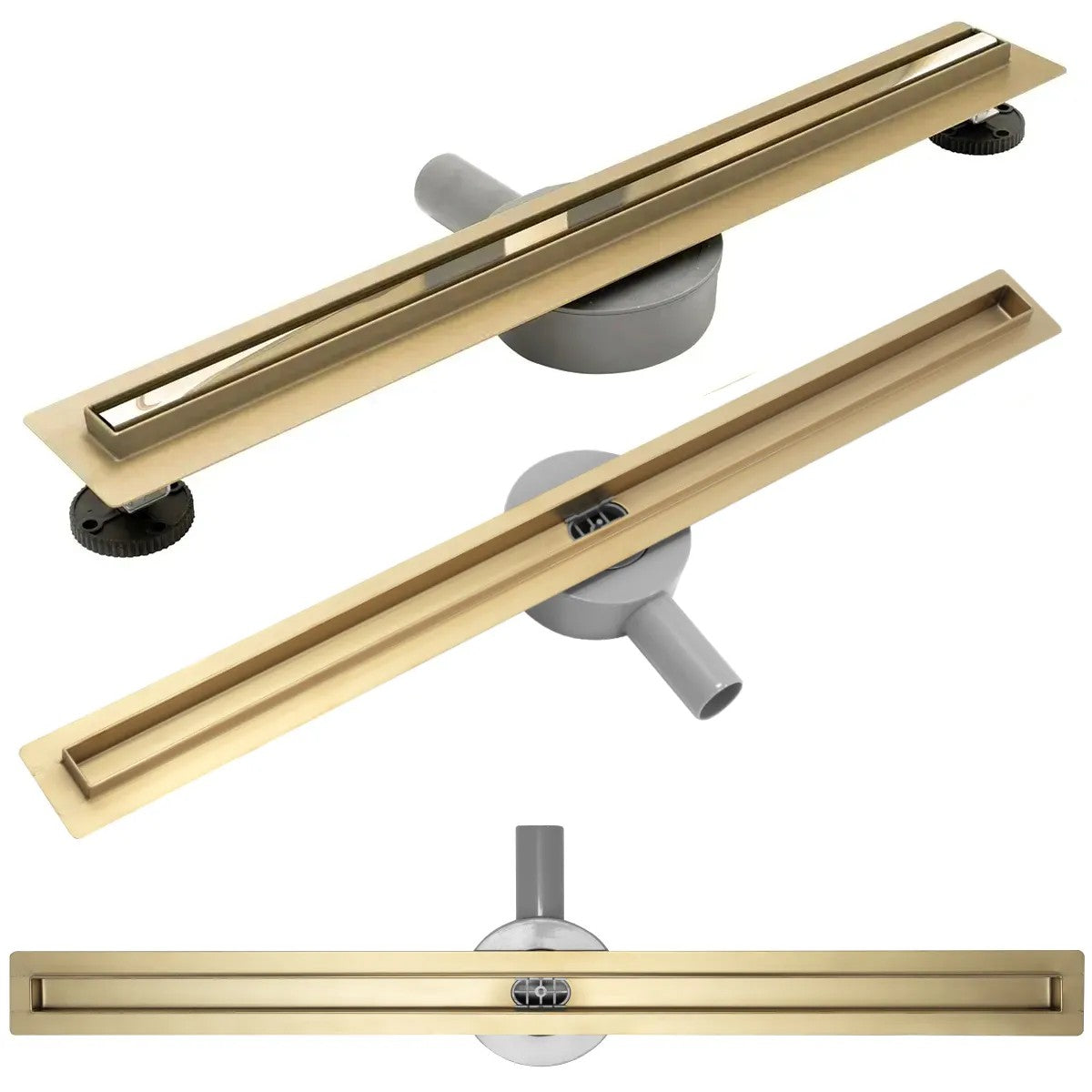 Duschrinne Rea Neo Slim Mirror Gold Pro 50 1