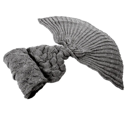 Kuscheldecke Mermaid Tail Grey 1