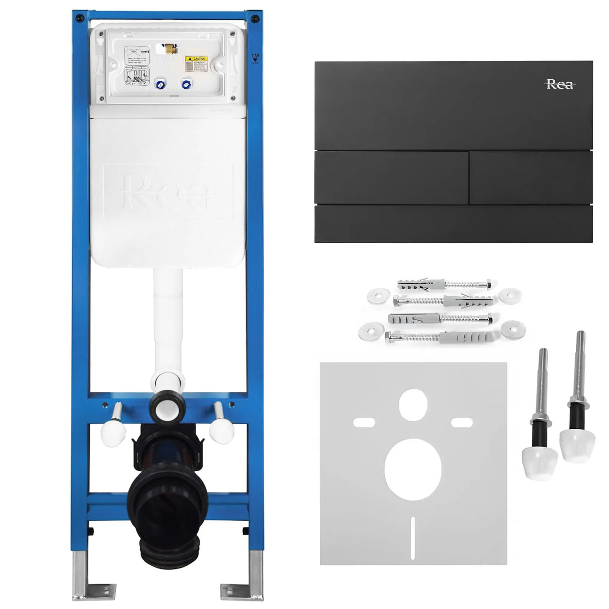 Unterputz-WC-Gestell Set Slim 024N Mit T Black Matt Drückerplatte 1