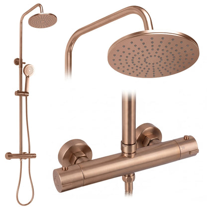 Duschgarnitur Mit Thermostat Rea Parot Light Brush Copper 1
