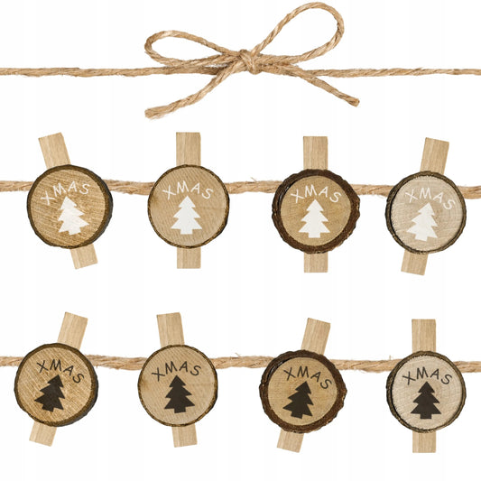 Weihnachtsdekoration Set 8 Wood Tree KL-21X11 1