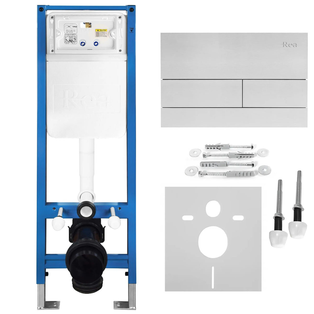 Unterputz-WC-Gestell Set Slim 024N Mit T Brush Steel Drückerplatte 1