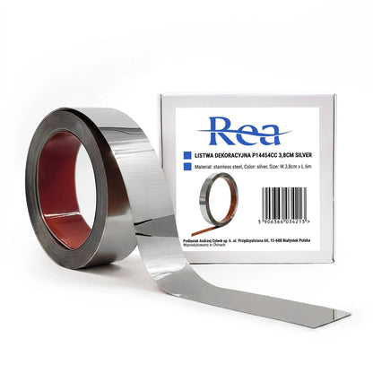 Selbstklebende Zierleiste Rea P14454CC 3,8cm Silver 1