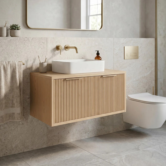 Waschtischunterschrank Rea Core 80cm Beige 1