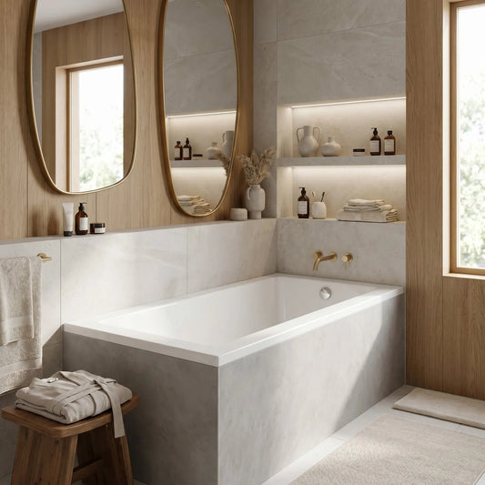 Acryl-Einbaubadewanne Rea Prima 150 1