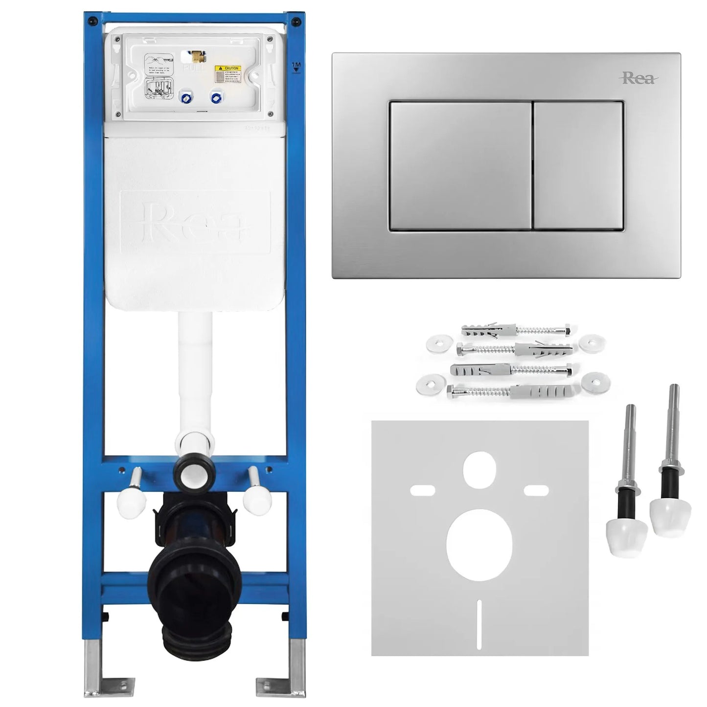 Unterputz-WC-Gestell Set Slim 024N Mit Satin J Drückerplatte 1
