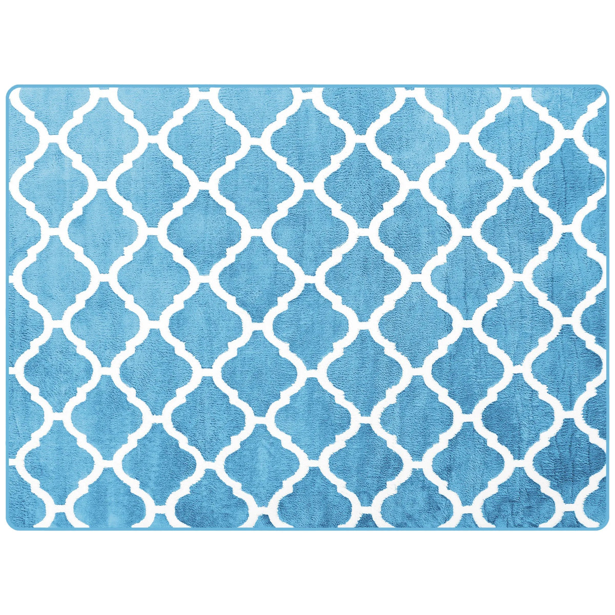 Teppich Plüsch Clover Blue 120 X 170 1