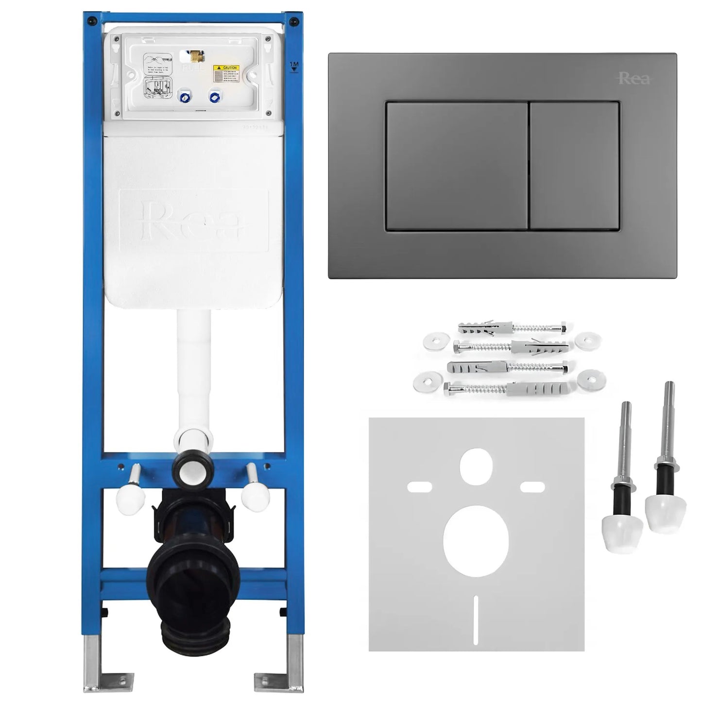 Unterputz-WC-Gestell Set Slim 024N Mit Titan J Drückerplatte 1