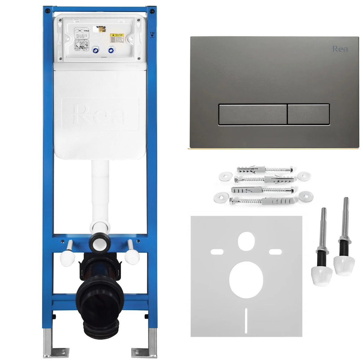 Unterputz-WC-Gestell Set Slim 024N Mit Titan HD Drückerplatte 1