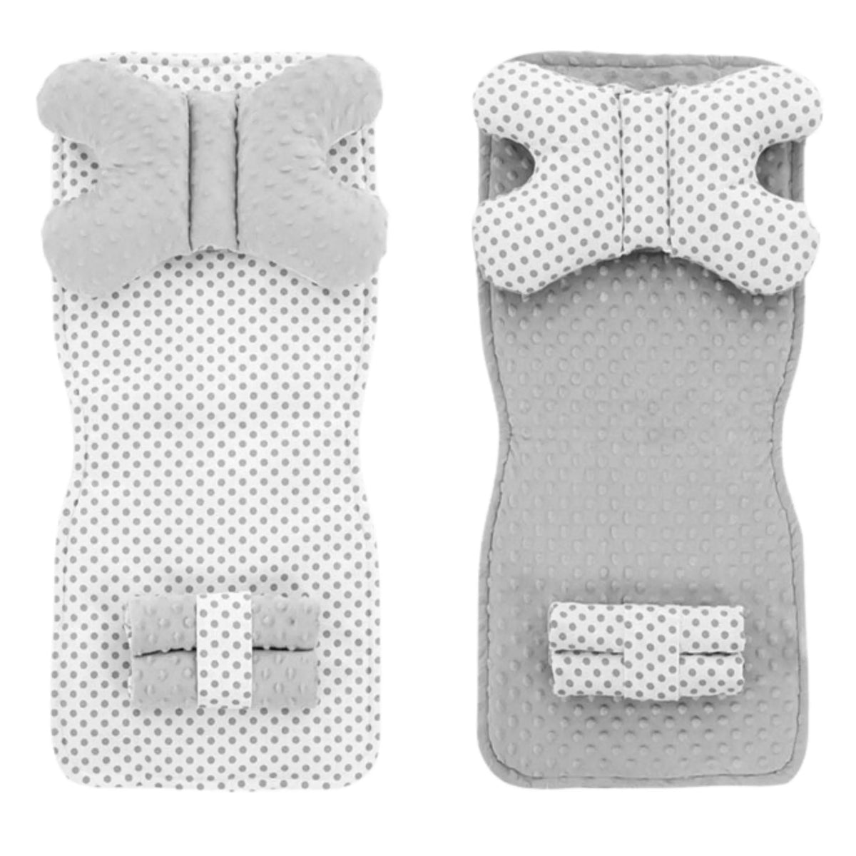 Kinderwagen Sitzeinlage 4in1 White/Grey Dots 1
