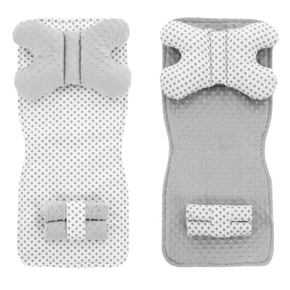 Kinderwagen Sitzeinlage 4in1 White/Grey Dots 1