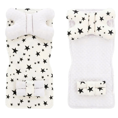 Kinderwagen Sitzeinlage 4in1 White-Black Star 1