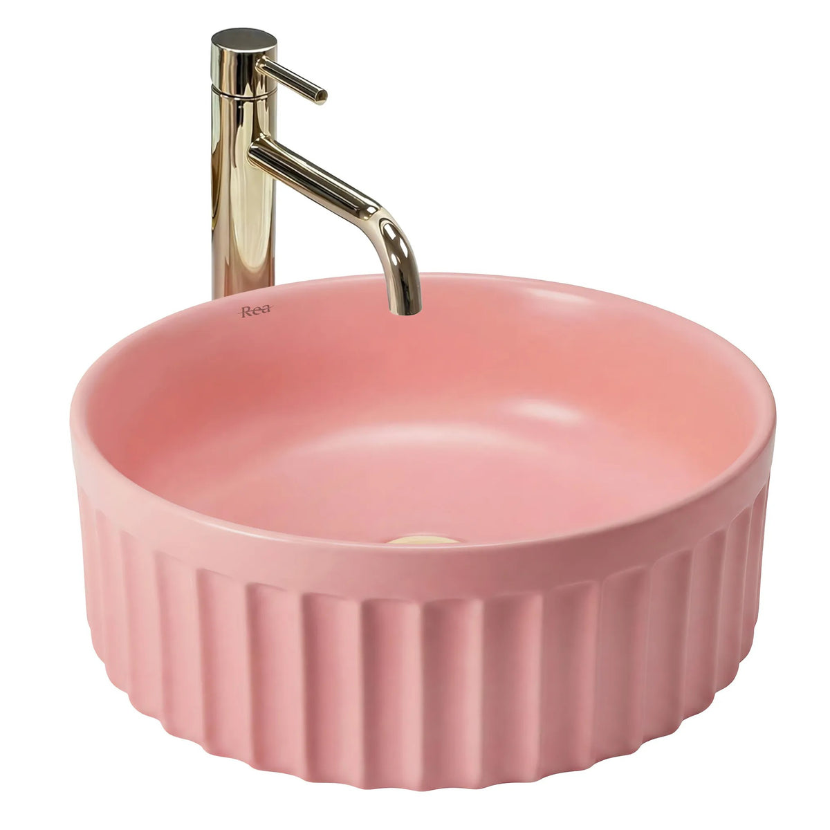 Aufsatzwaschbecken Rea DUO Sweet Pink Matt 1