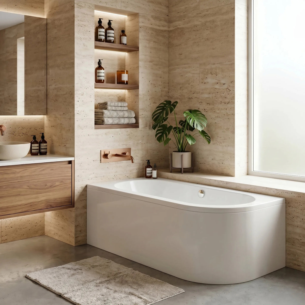 Acryl Eckbadewanne Rea Orion Left 170cm 1