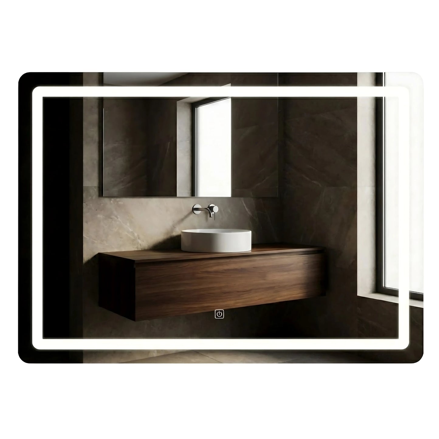 Spiegel LED 80x60cm P10407  1