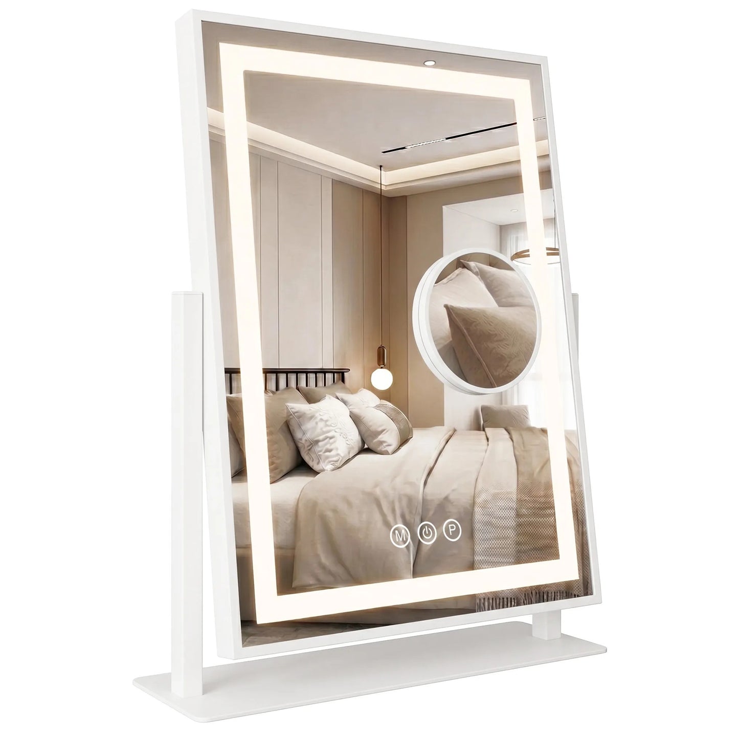 Spiegel LED LUMI White 30x40cm  1