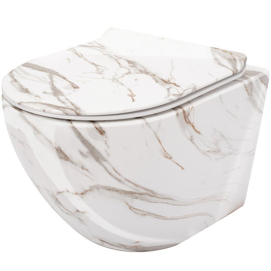 WC Schüssel Randlos Rea Carlos Slim Lava Shiny  1