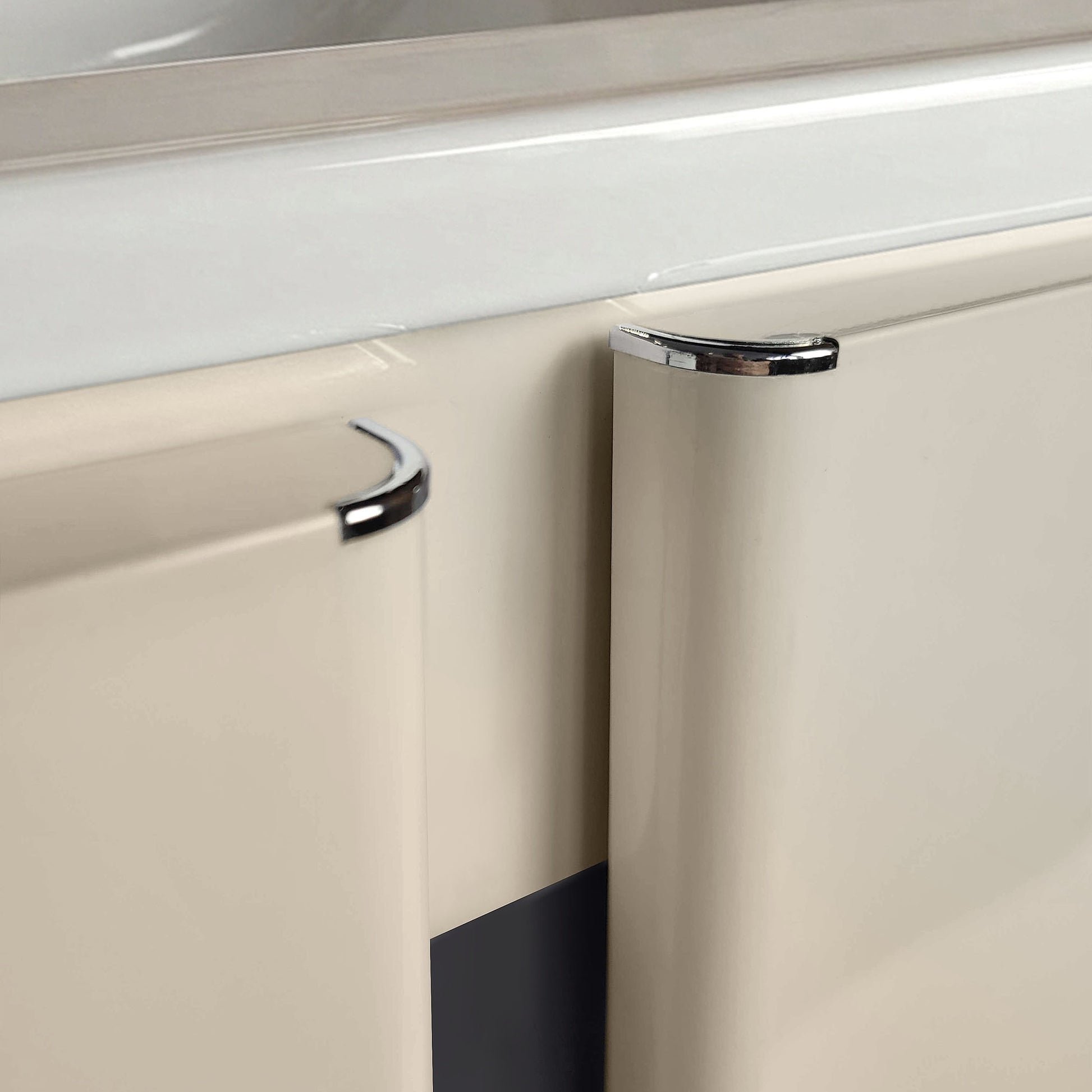 Badezimmermöbel-Set mit Waschbecken Tula 60cm Beige  4