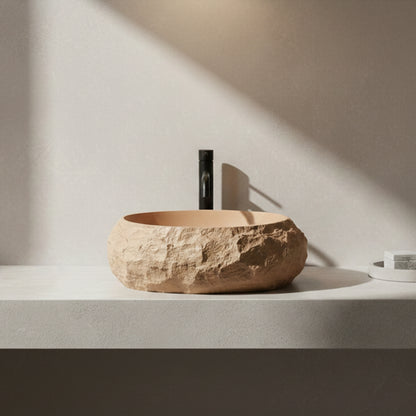Aufsatzwaschbecken Rea Mika Light Terracotta  6