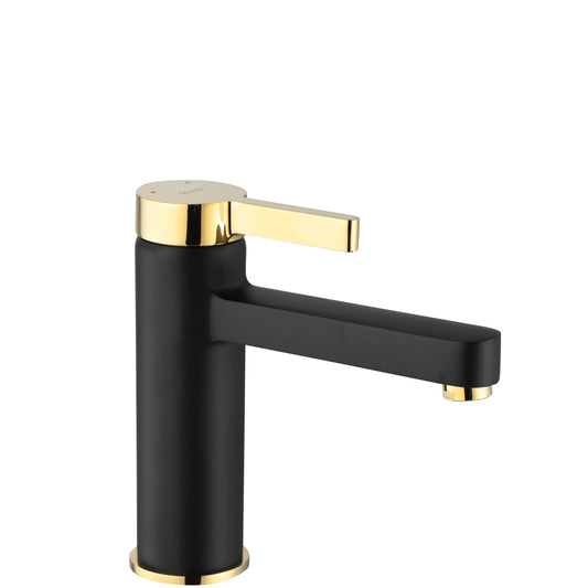 Waschbeckenarmatur REA Polo Black Gold Low  1
