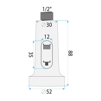 Luftauslass mit Perlator für Küchenarmatur REA Colin Black  6