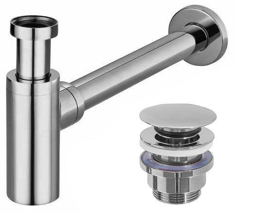 Siphon + Klik-Klak universell Chrom  1