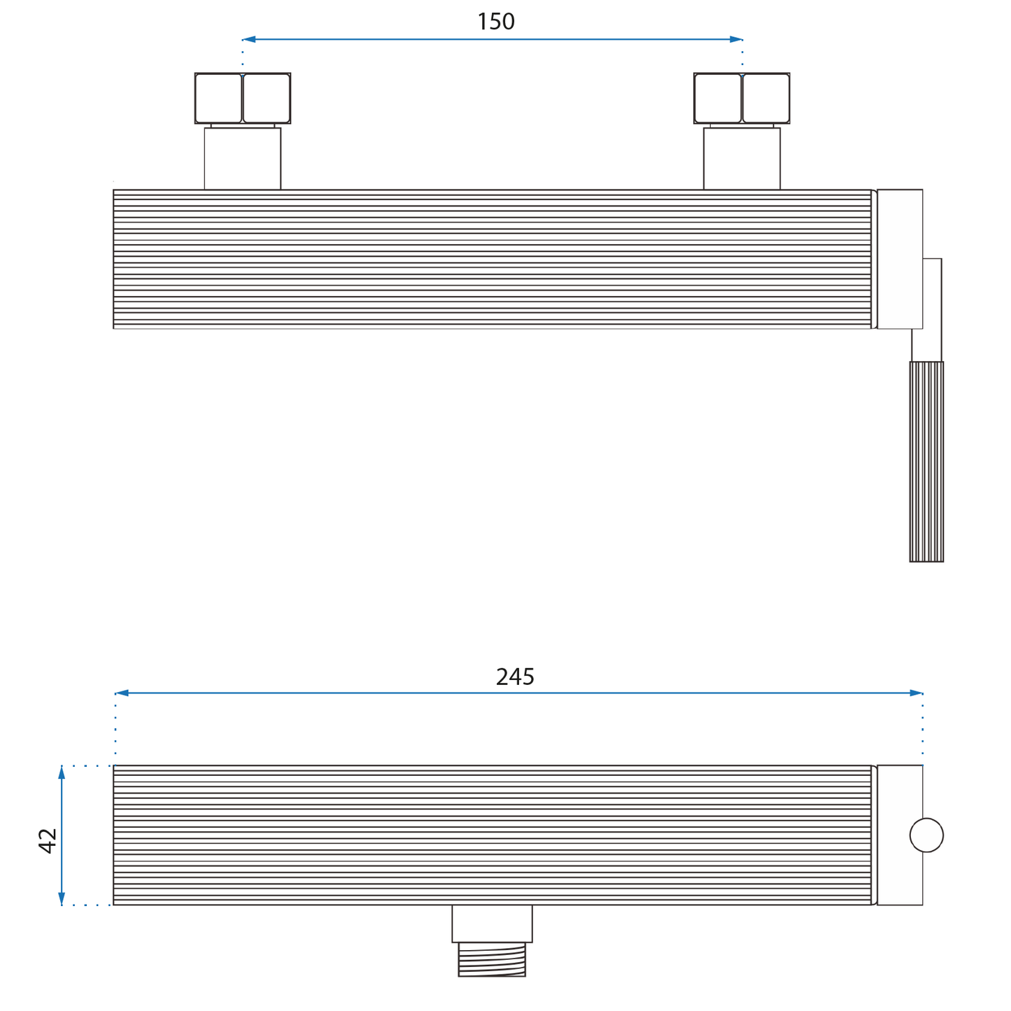 Duscharmatur Rea Argon Brush Copper  6