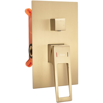 Unterputz Duschgarnitur Rea Parker BRUSH GOLD BOX  2
