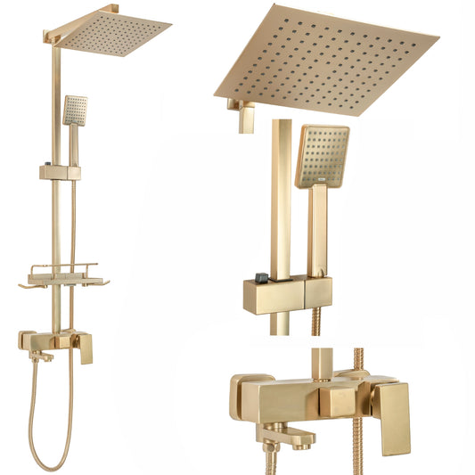 Duschgarnitur REA JACK BRUSHED GOLD  1