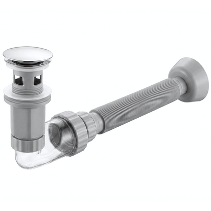 Waschbecken-Siphon Klik-Klak Universal REA Flow Chrome  1